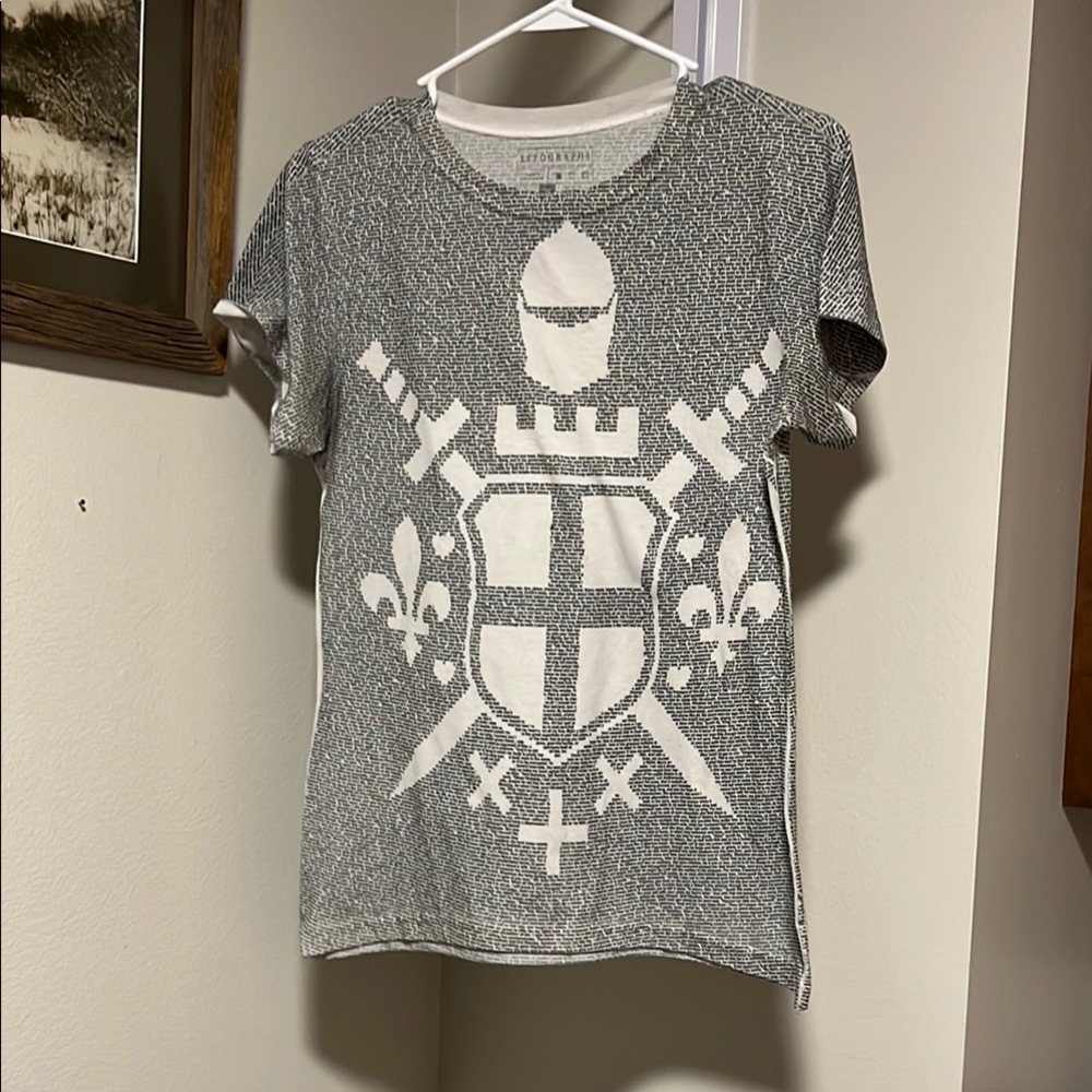 Litograph Canterbury tales T-shirt book text knight